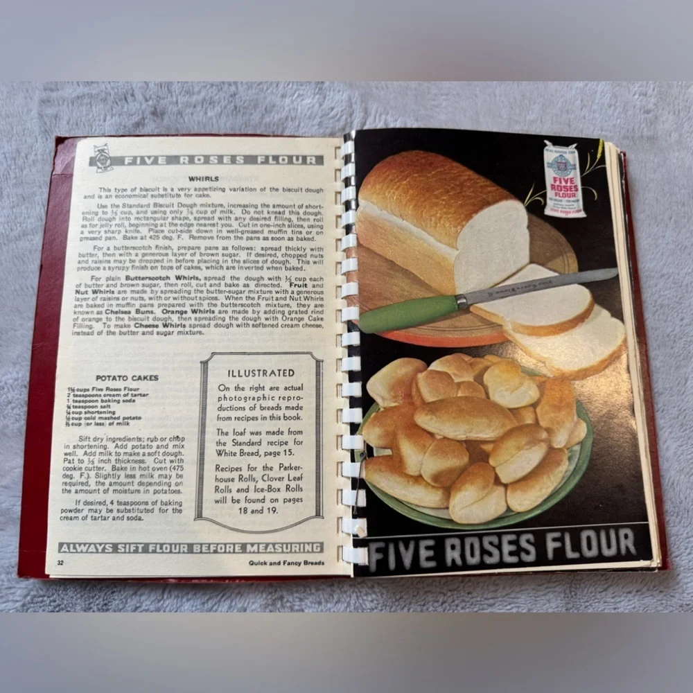 Antique A Guide To Good Cooking Five Roses Flour Cookbook 1938 Collectible - Picture 8 of 10